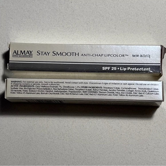 2x ALMAY Stay Smooth Anti-Chap Lipcolor with SPF 25 - Lip Protectant #37 PORT - Picture 3 of 7